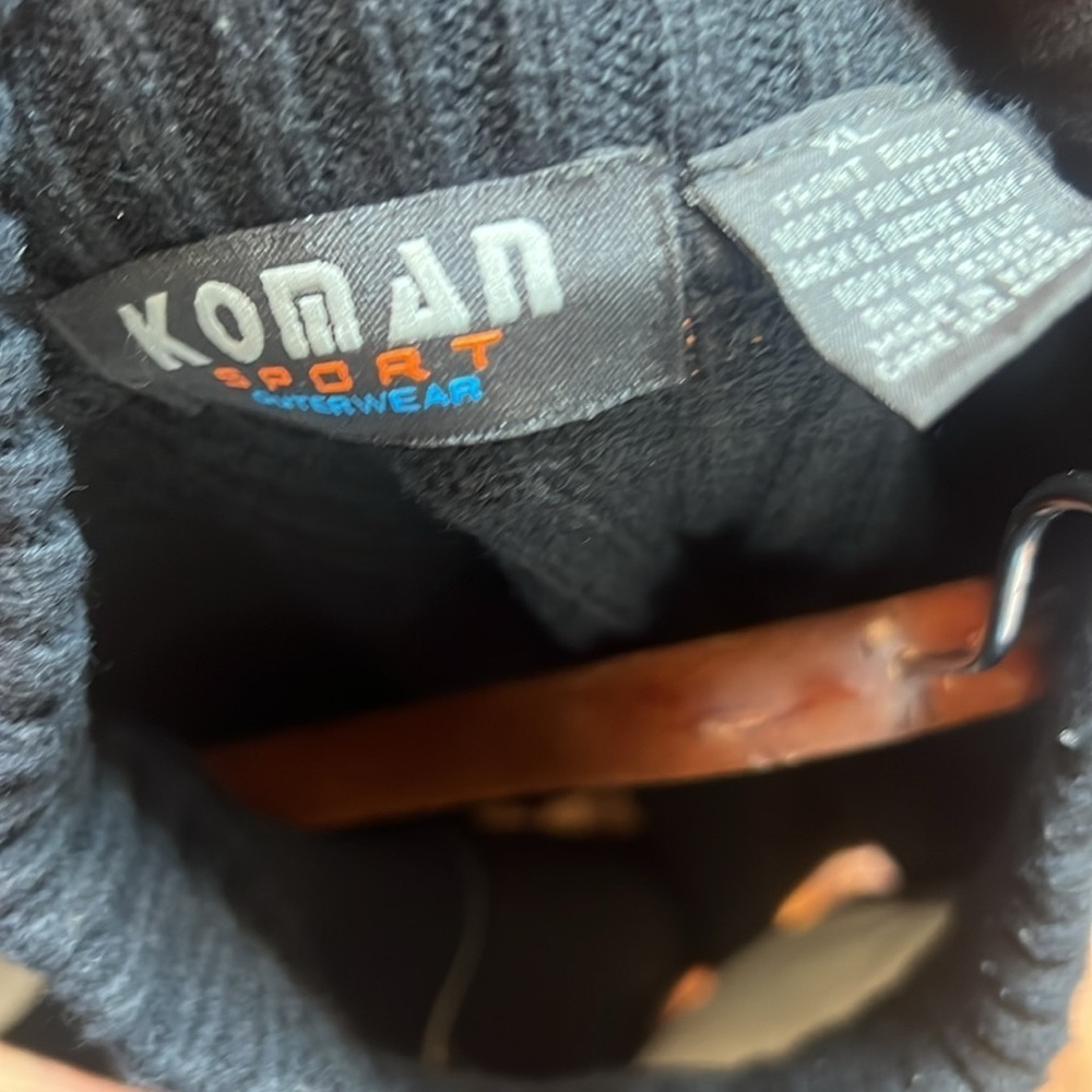 VTG - Koman Sport Outerwear Corduroy Faux Suede Sweater Mens XL - 80/90s - Picture 6 of 6